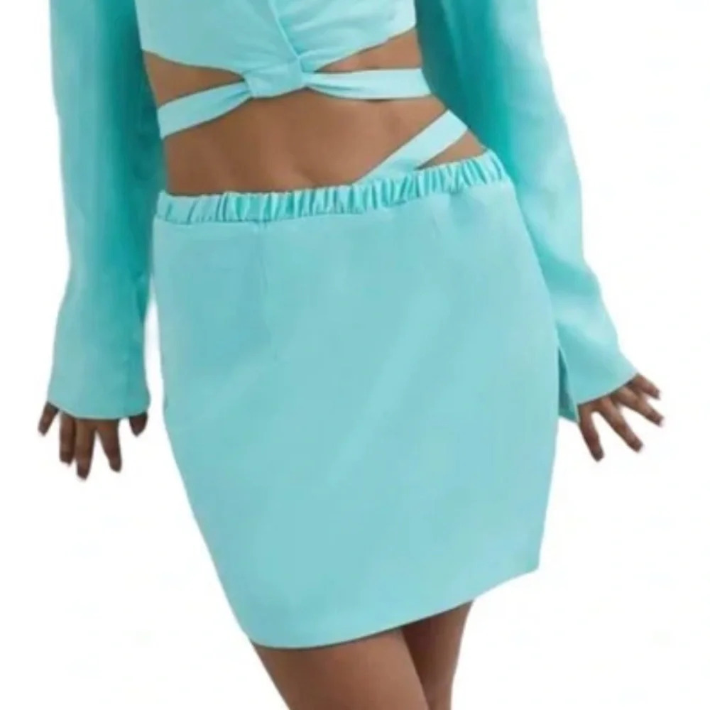 For Love And Lemons Aqua Mini Skirt Size XL